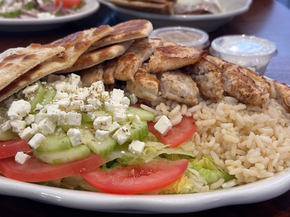 Chicken Ka-Bob Platter.