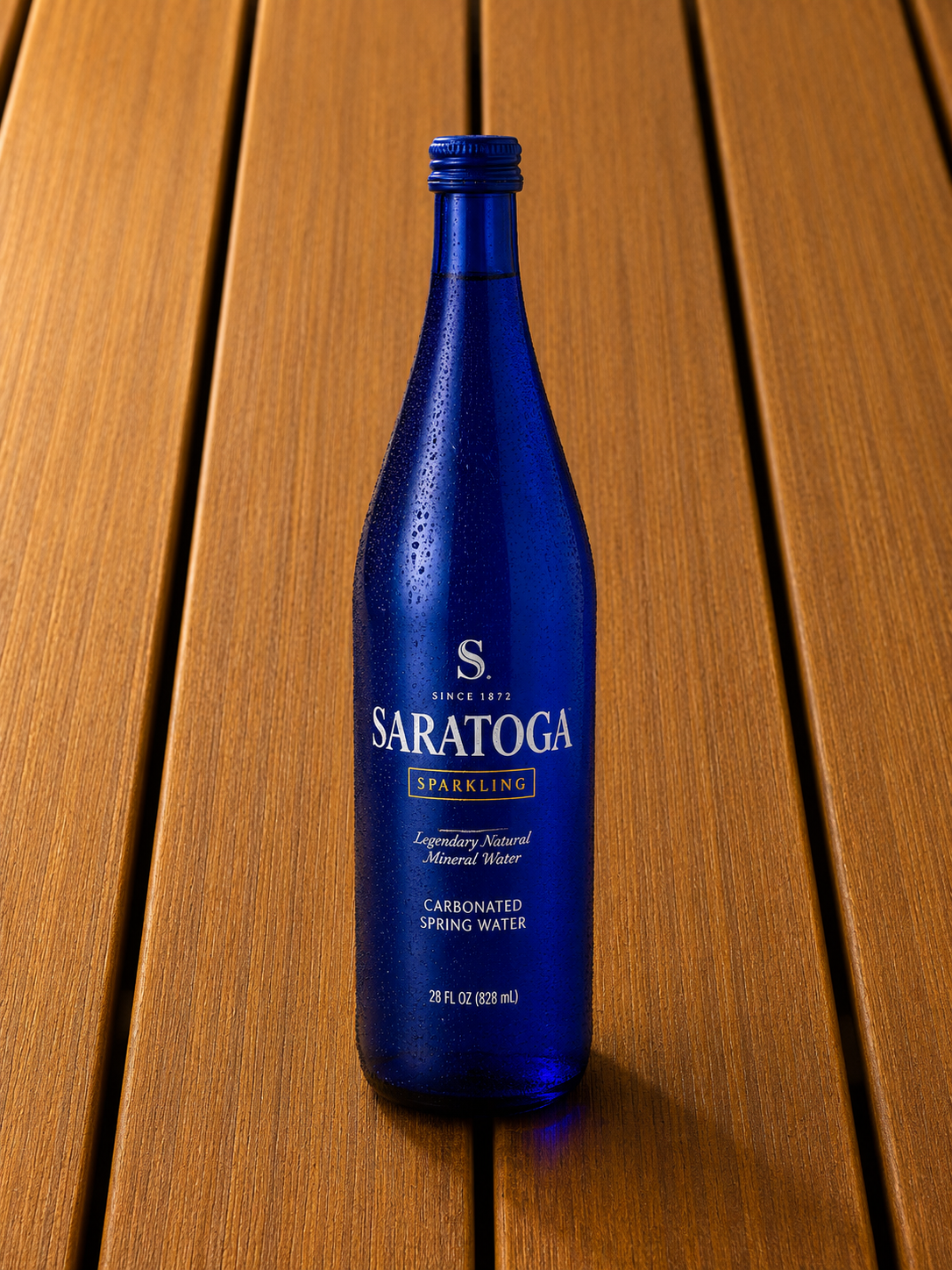 Saratoga Sparkling Water.