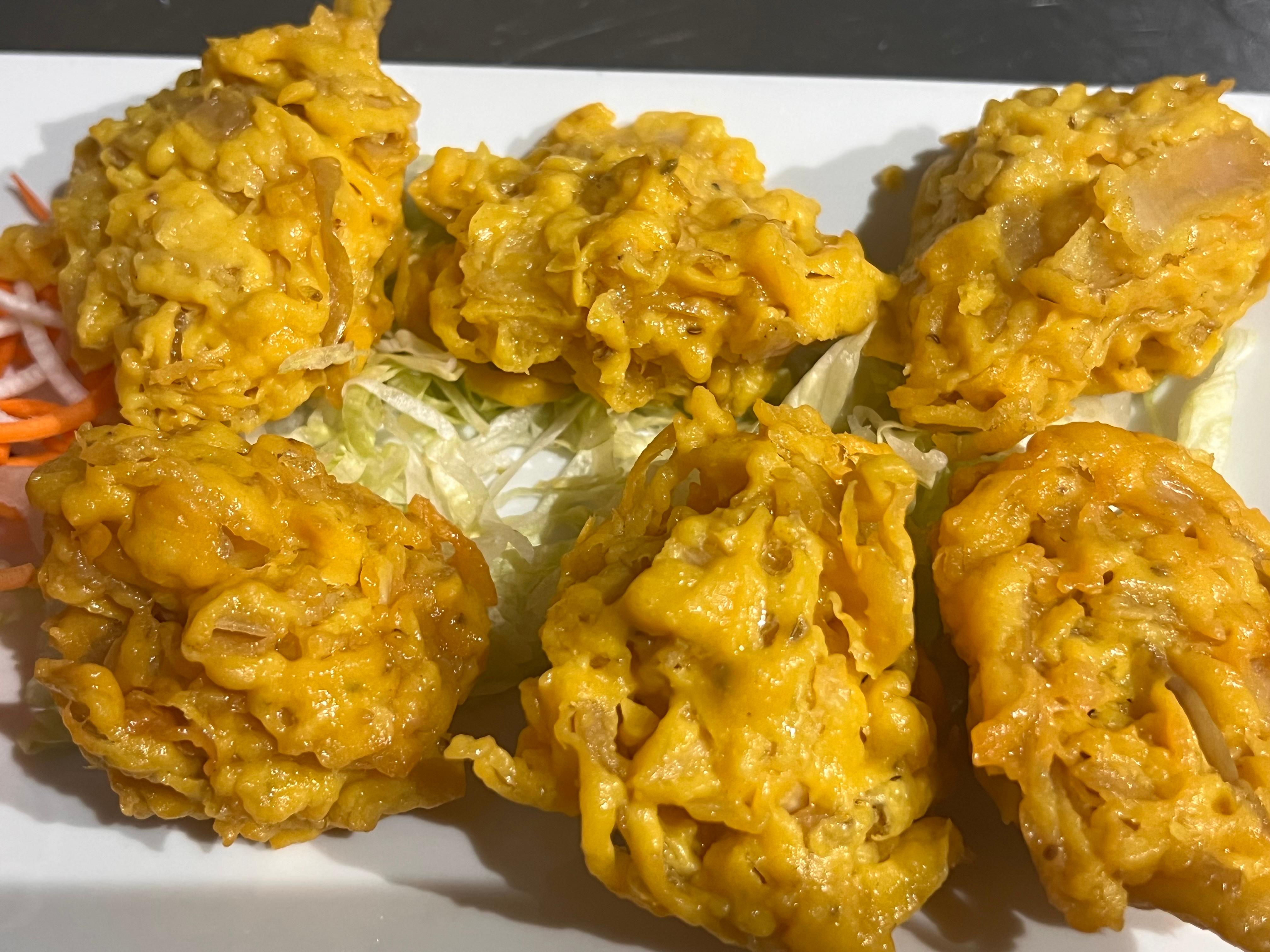 Crispy Onion Pakora (V) (GF).