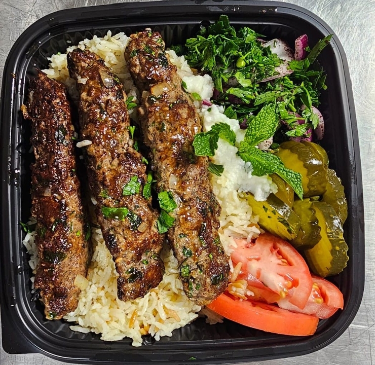 Beef Kabob Plate.