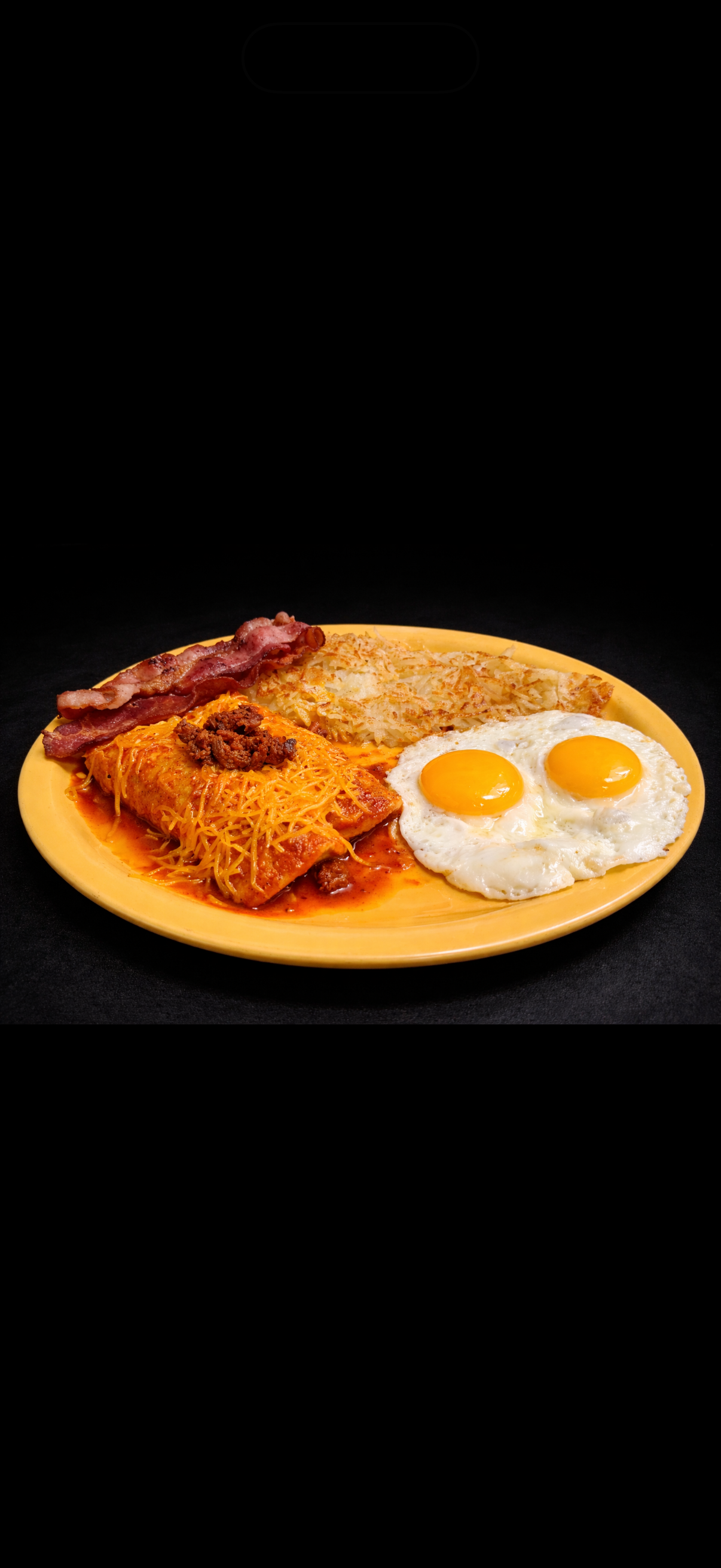 Breakfast Pastor Enchiladas.