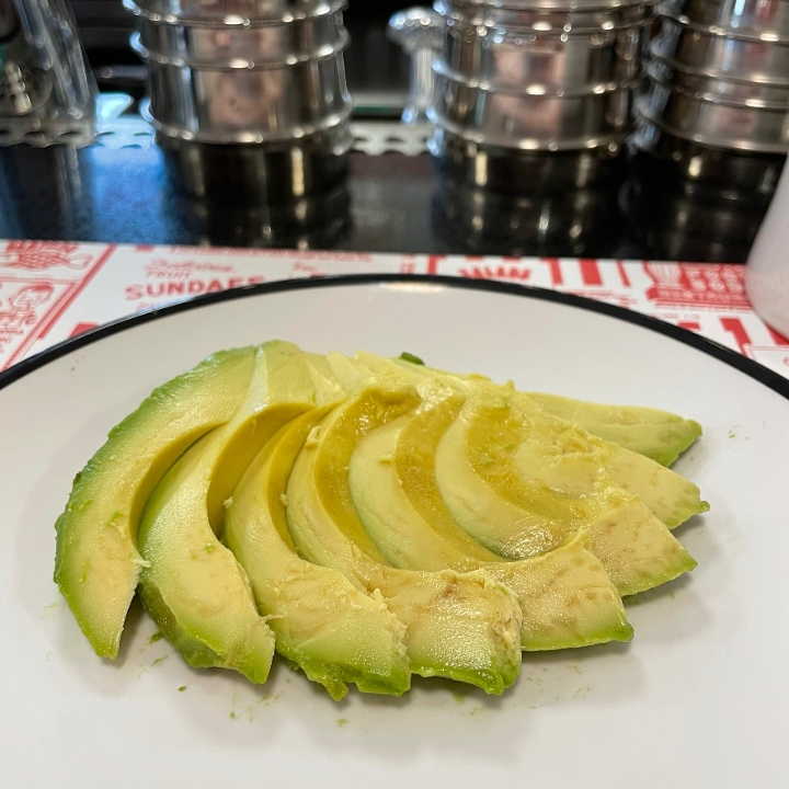 Side Sliced Avocado.
