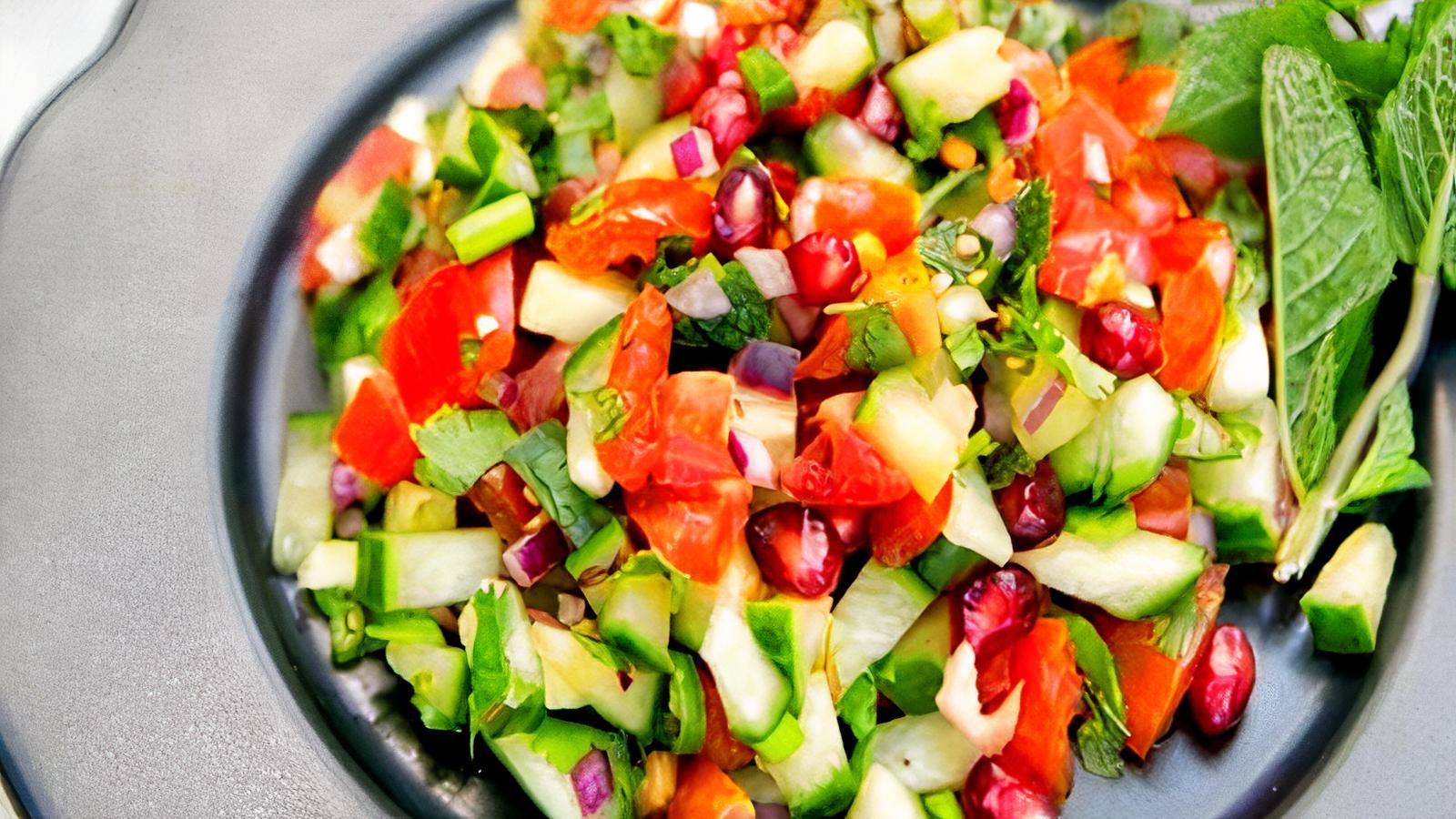 Kachumber Salad (Vegan).