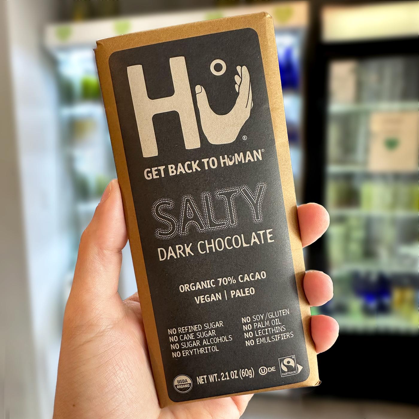 Hu Salty Dark Chocolate.