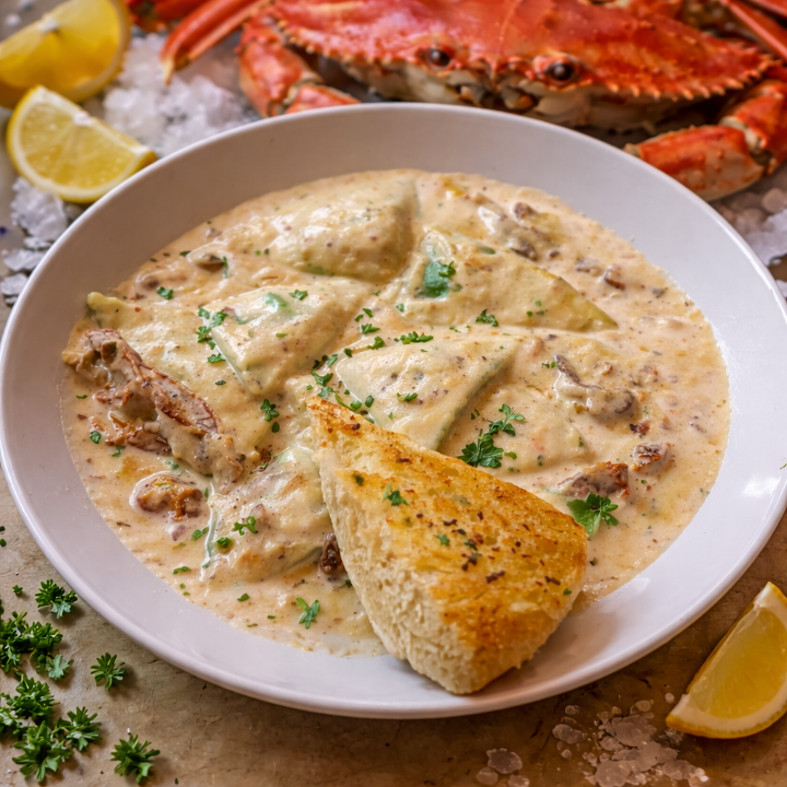 Crab Ravioli.