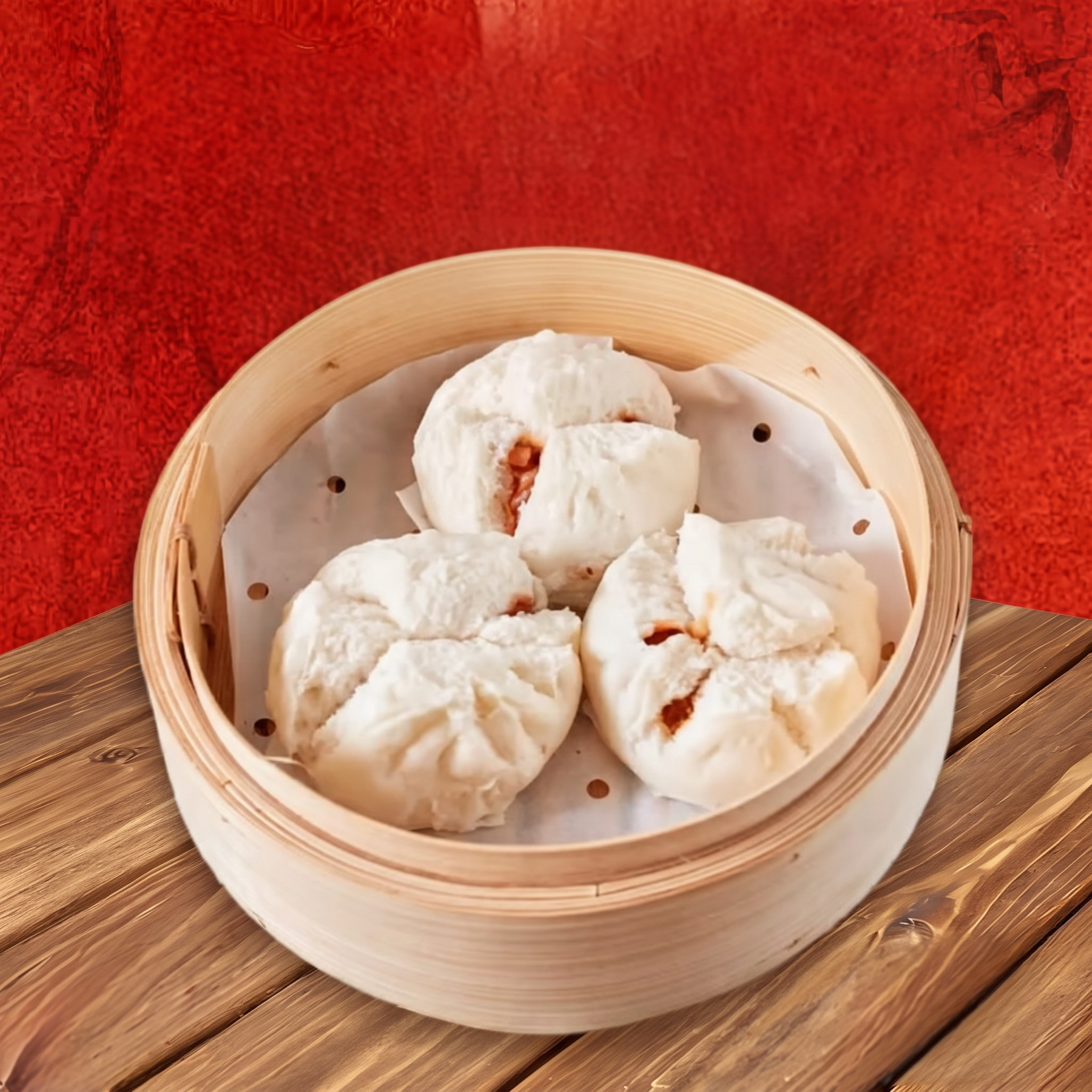 J3. 蠔皇叉燒包/BBQ Pork Buns.