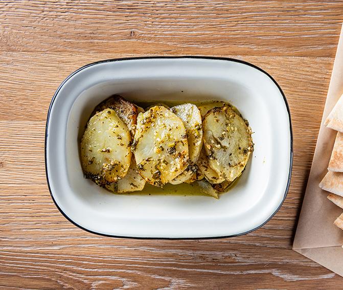 Lemon Cilantro Baked Batata.