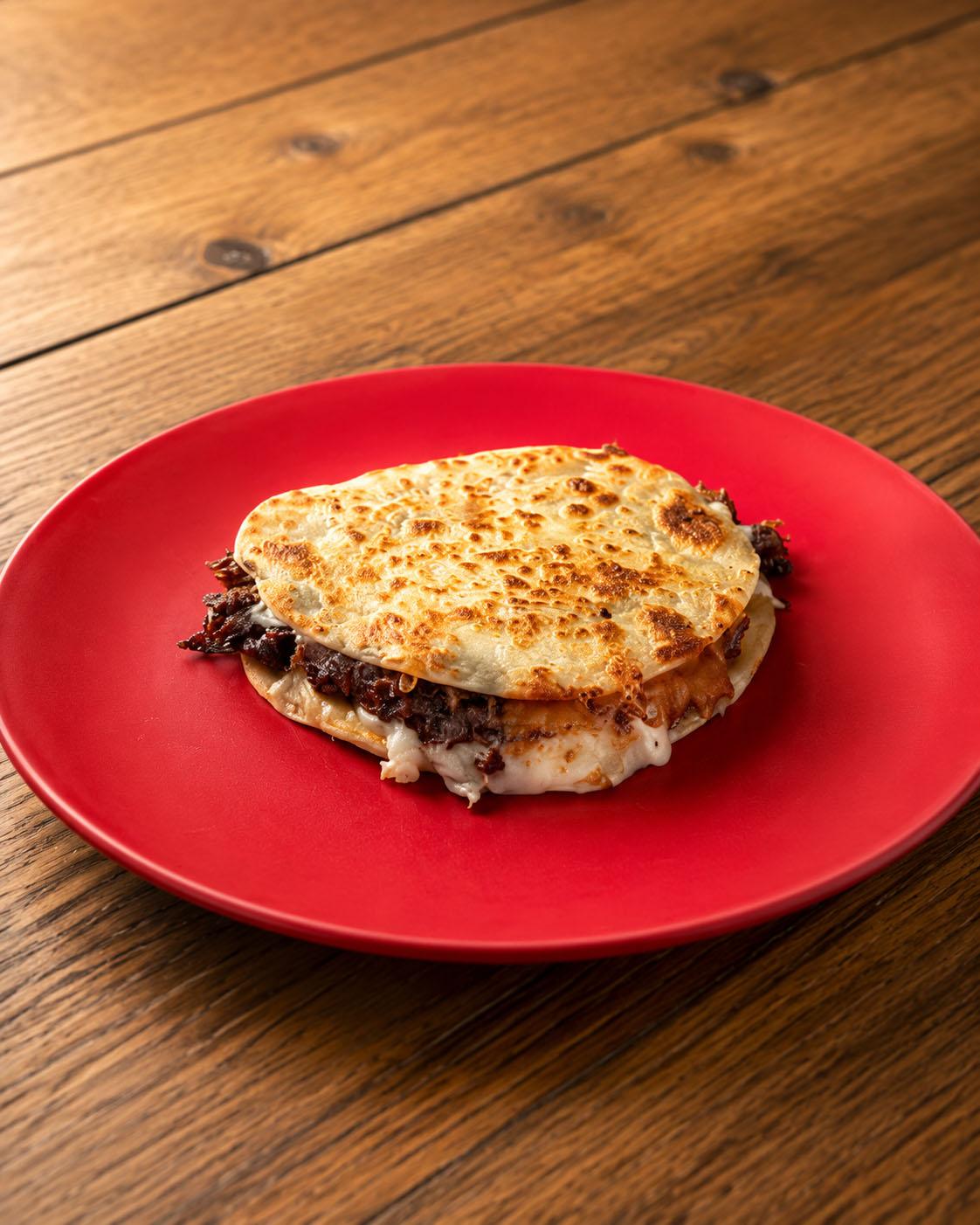 Shaved Beef Rib Quesadilla.