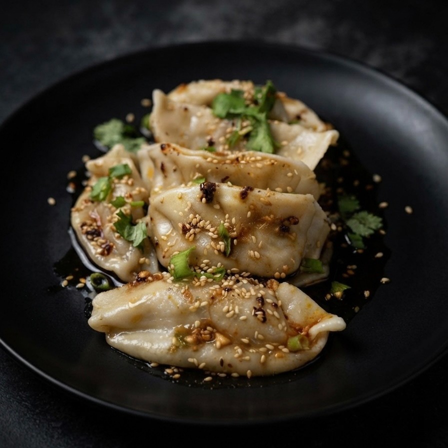 Chili Oil Chicken Dumpling.