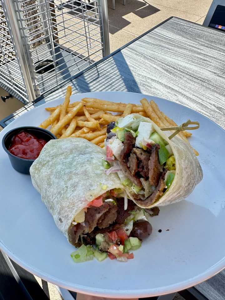 Greek Salad Wrap.