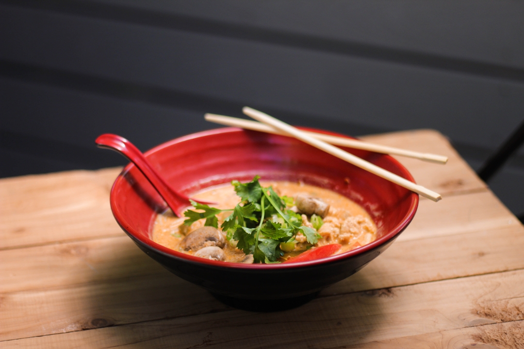 Coconut Chicken Noodle Soup.