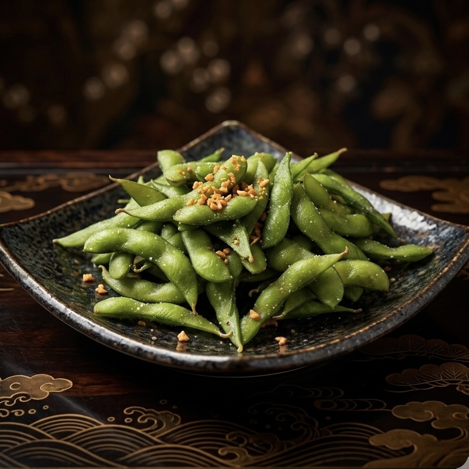 Garlic Edamame.