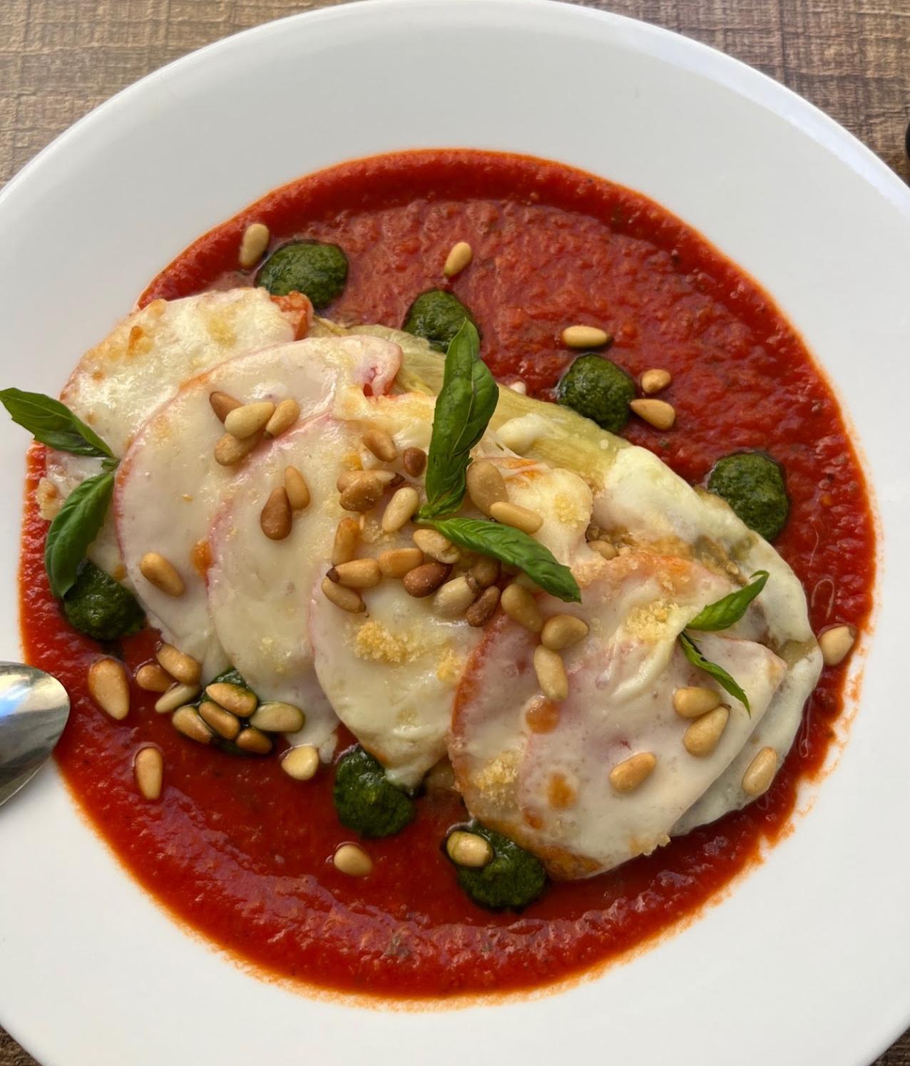 Eggplant Parmigiana.