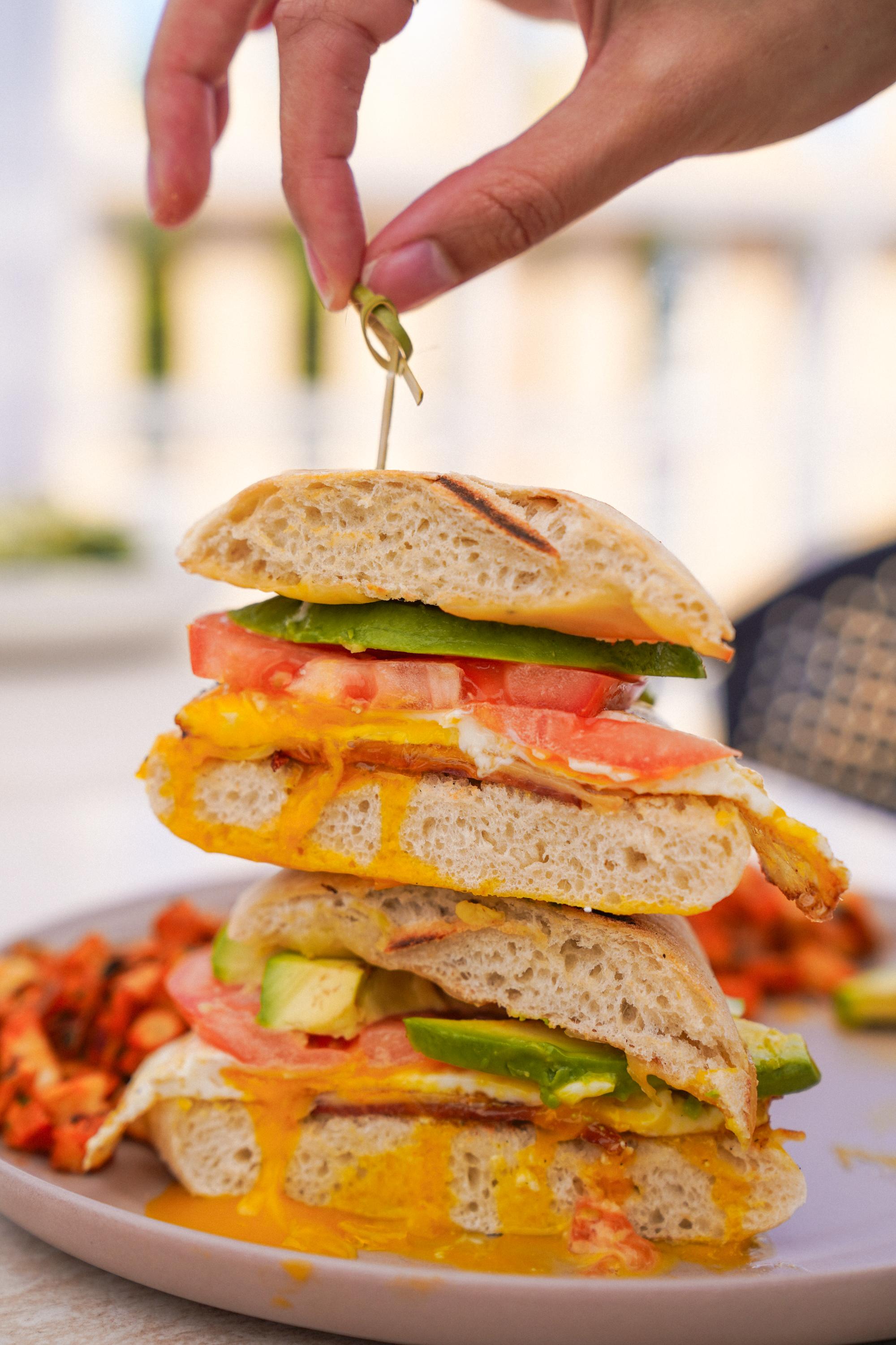 Left Coast Breakfast Sandwich.