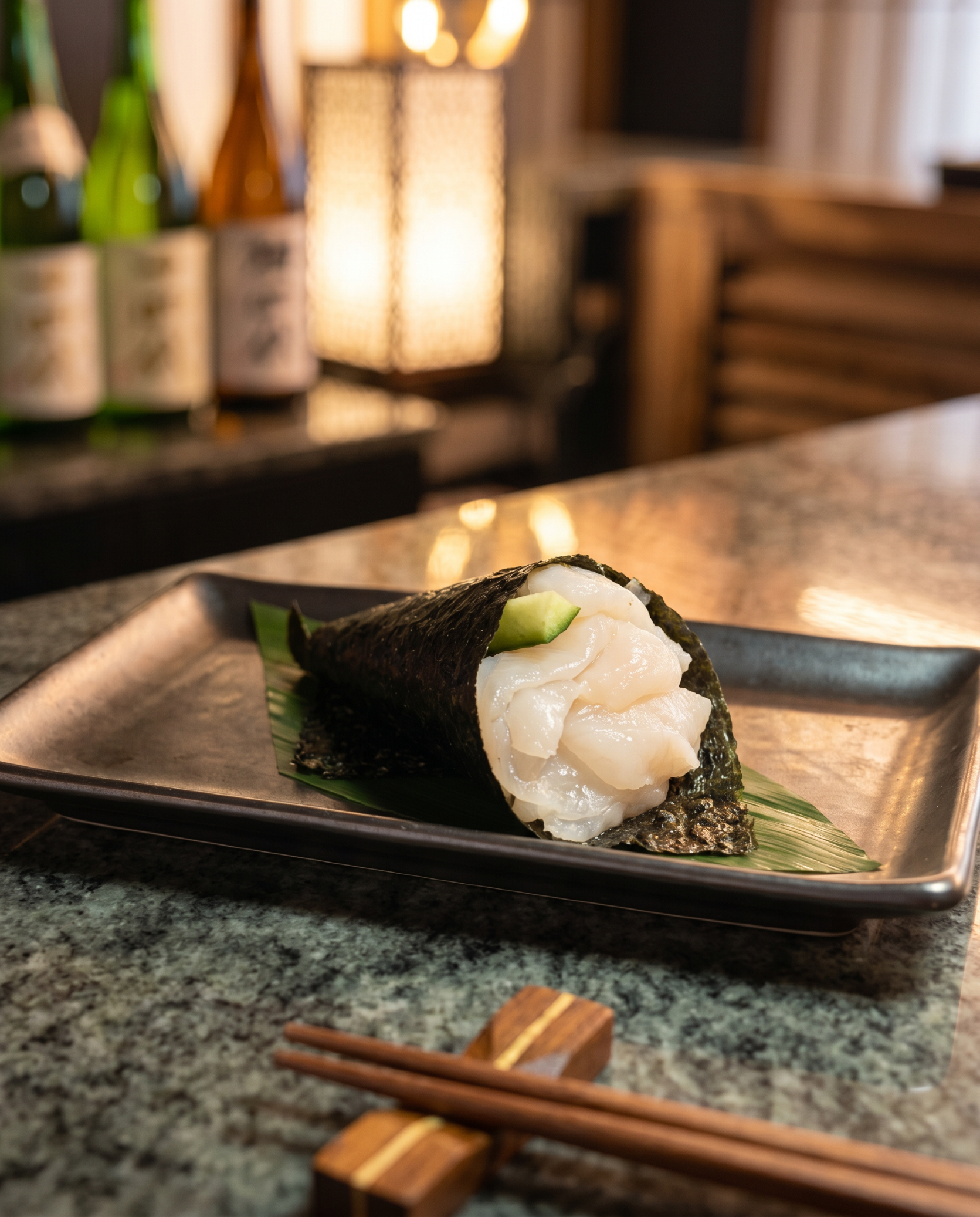 White Fish Handroll.