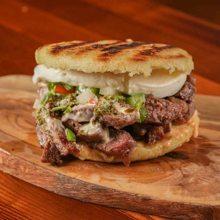 Arepas Rellenas Chorizo.