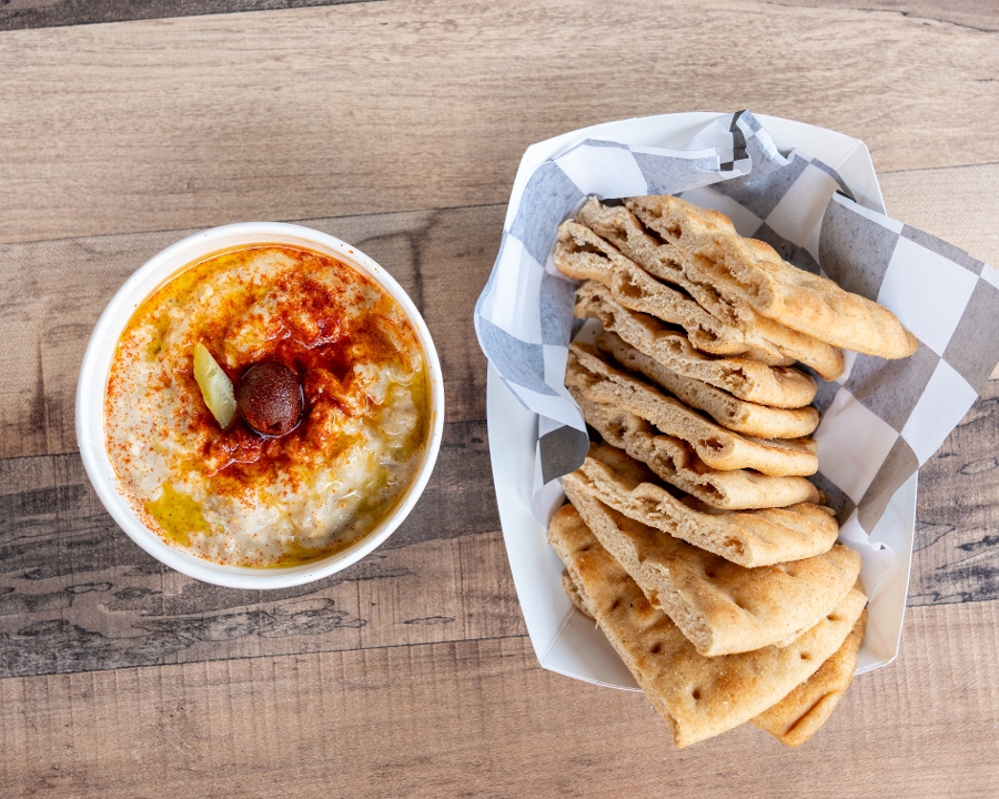 Baba Ghanoush Ⓥ (GF) Smokey flavor.