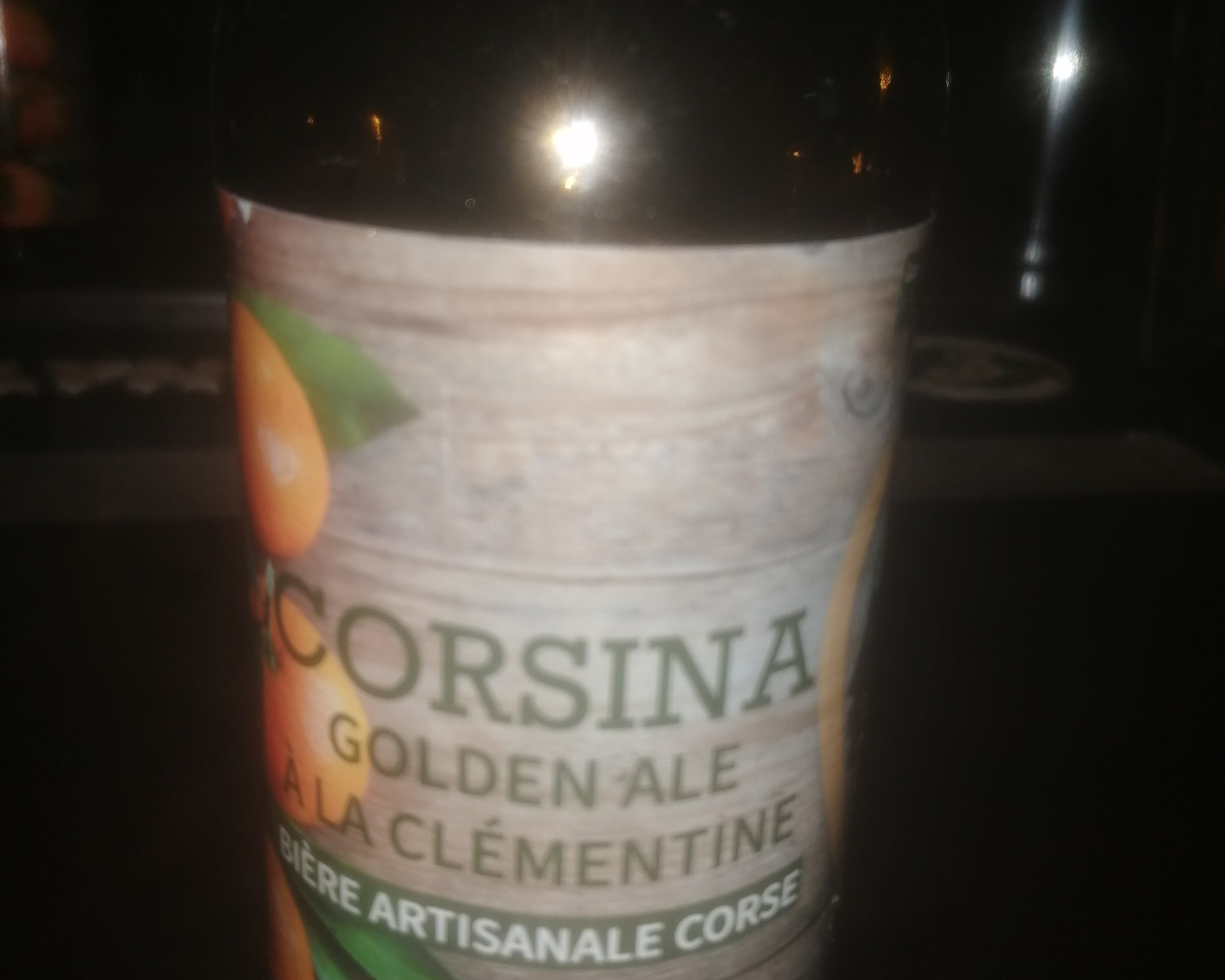 Bière Corsina à la clémentine