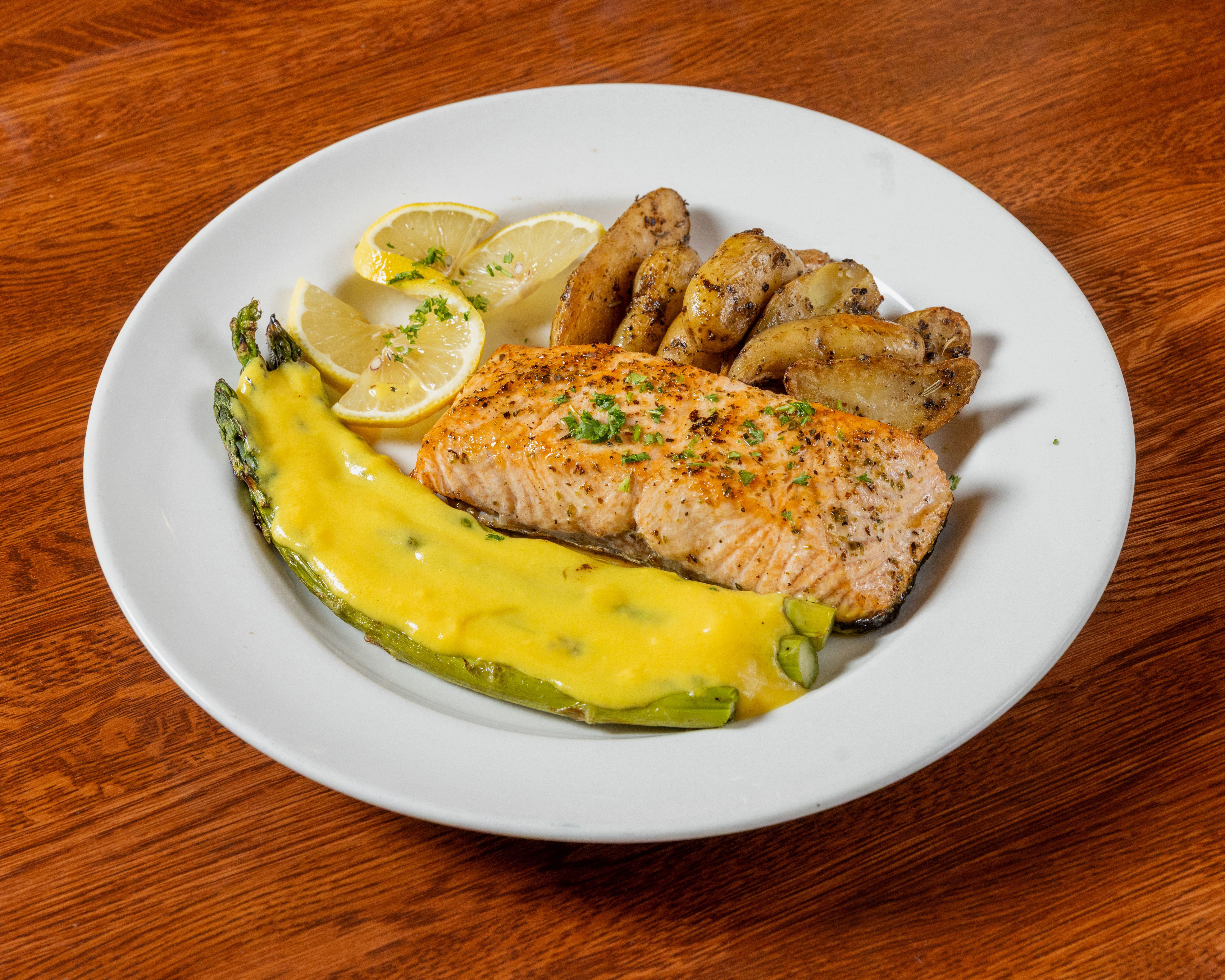 Roasted Atlantic Salmon.