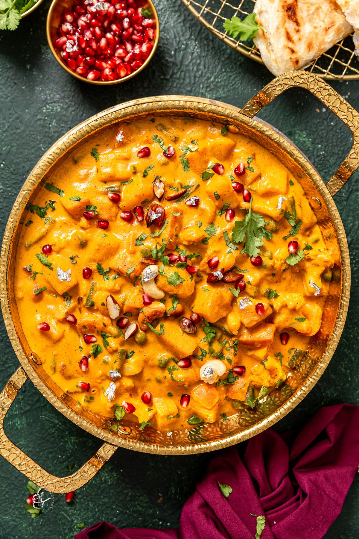 Navratan Veg Korma.