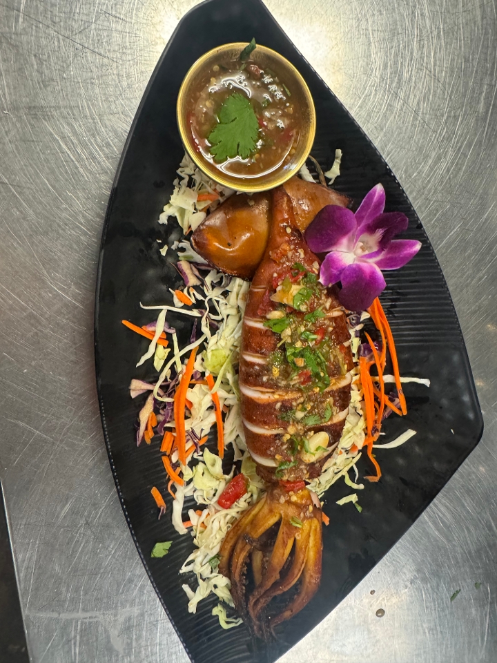 Thai BBQ squid.