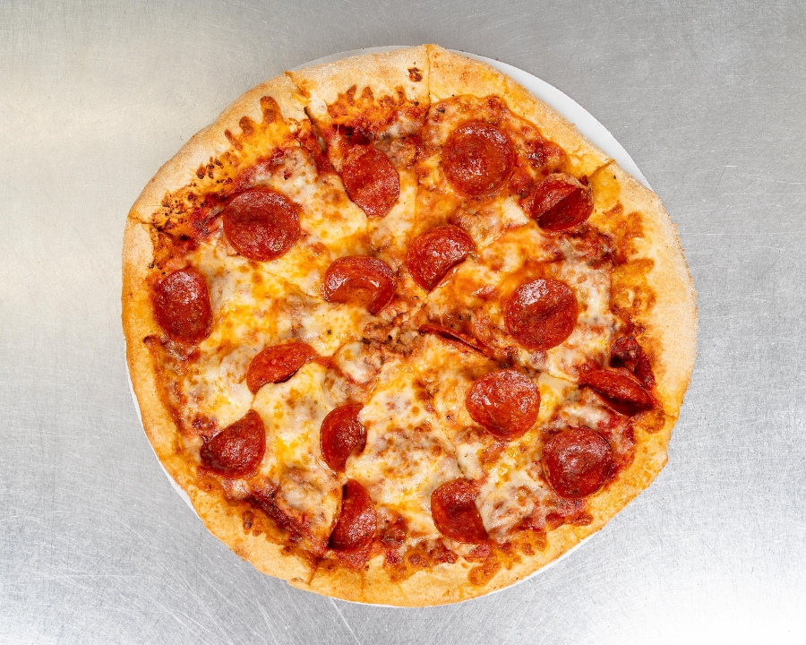14" Cheese w/2 Toppings.