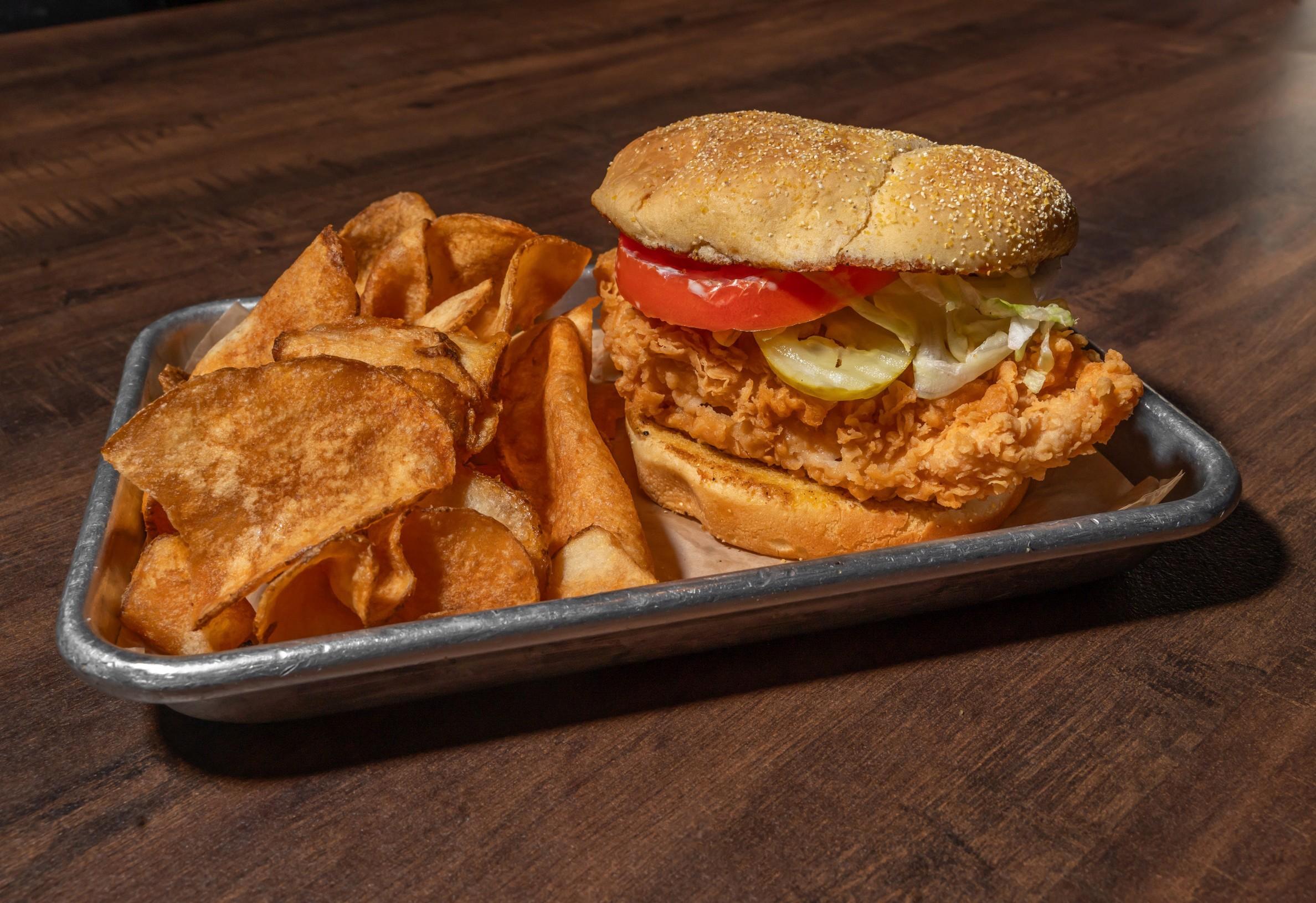 Breaded Chicken Sandwich.