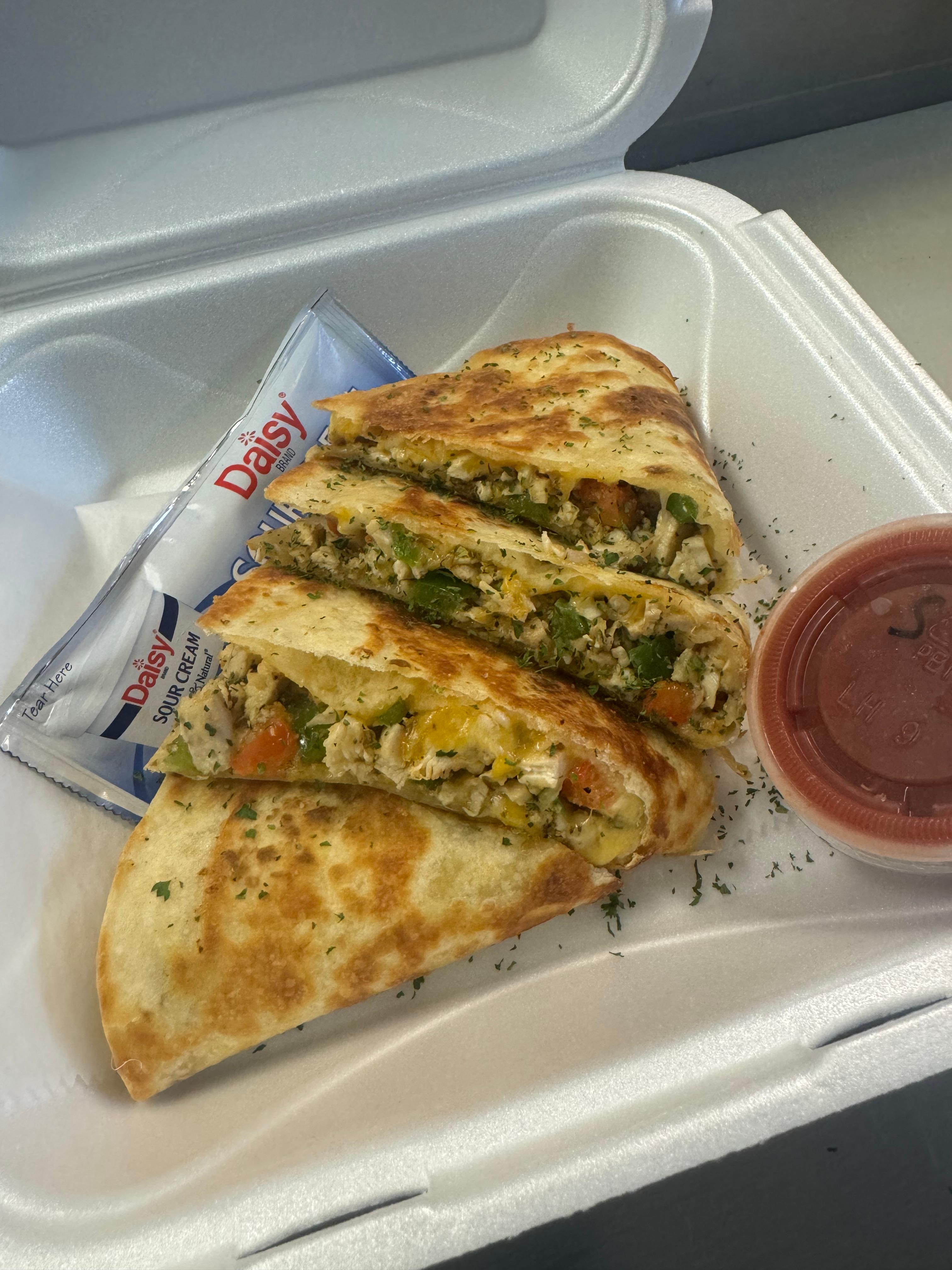 Chicken Quesadilla.
