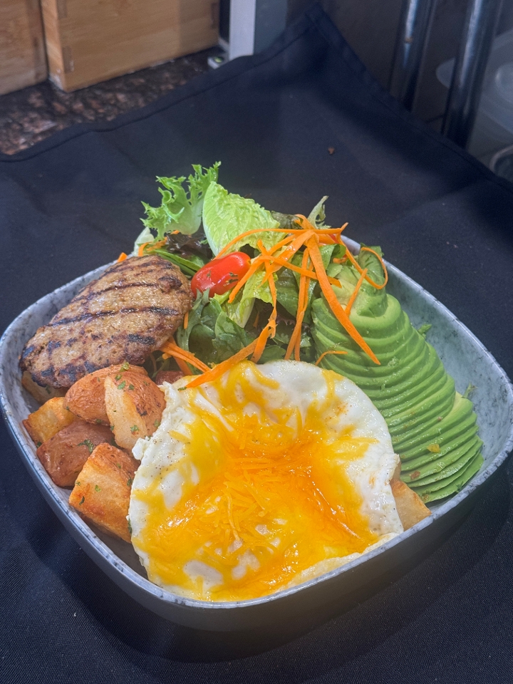 Homemade Sausage Breakfast Bowl.