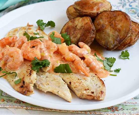 Filete Relleno de Camarones.