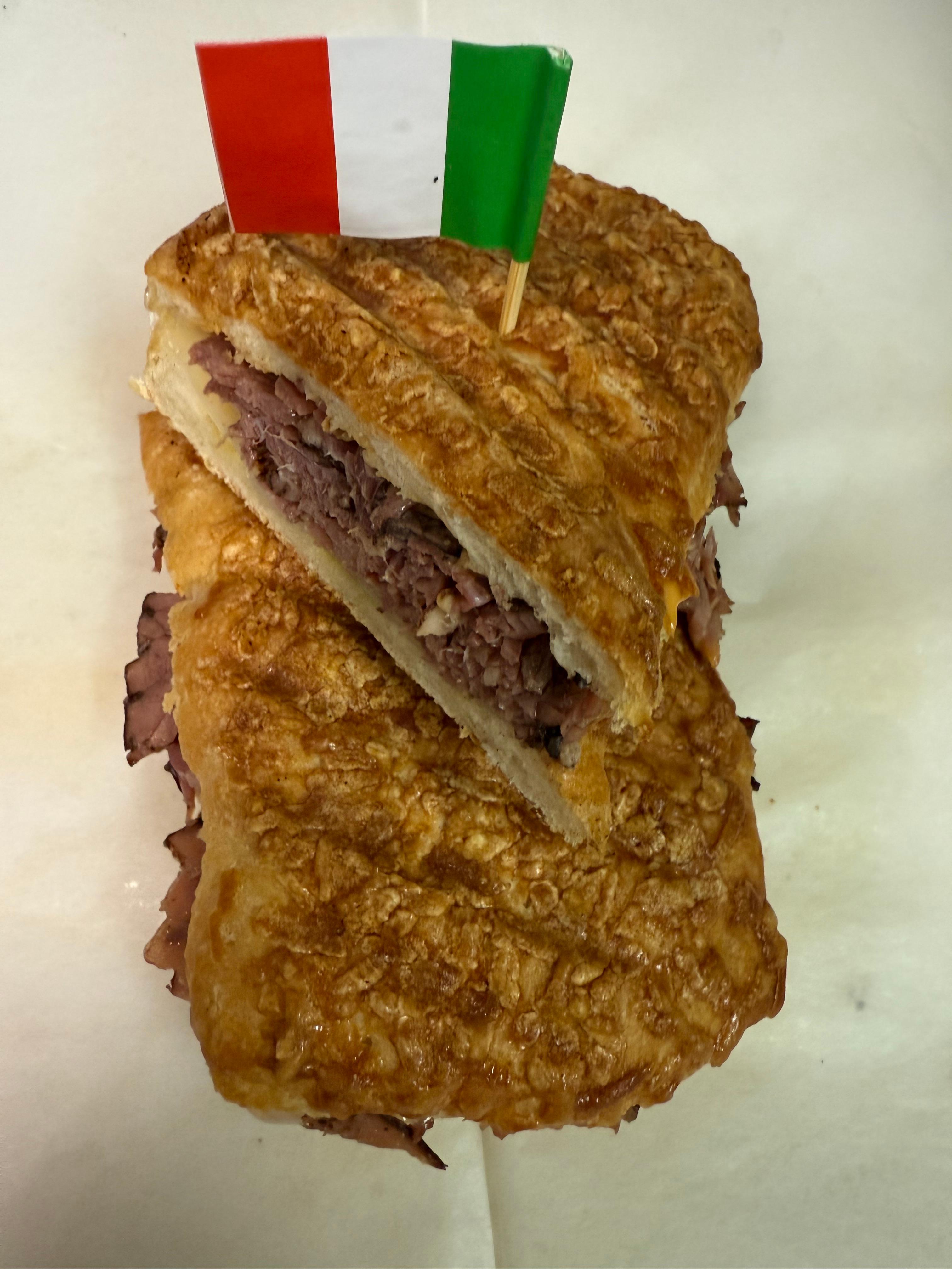 Pastrami panini.