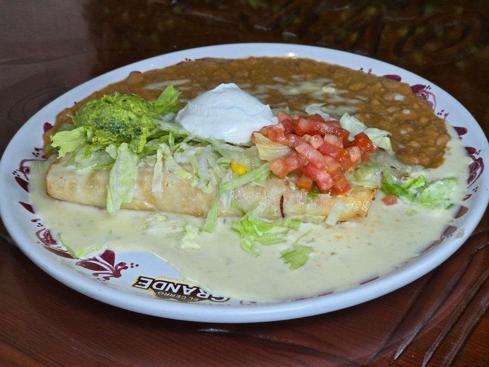 Lunch Chimichanga.