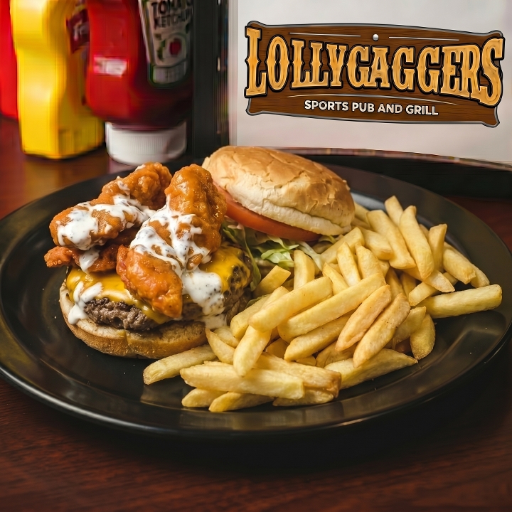 The Hungry Man Burger.