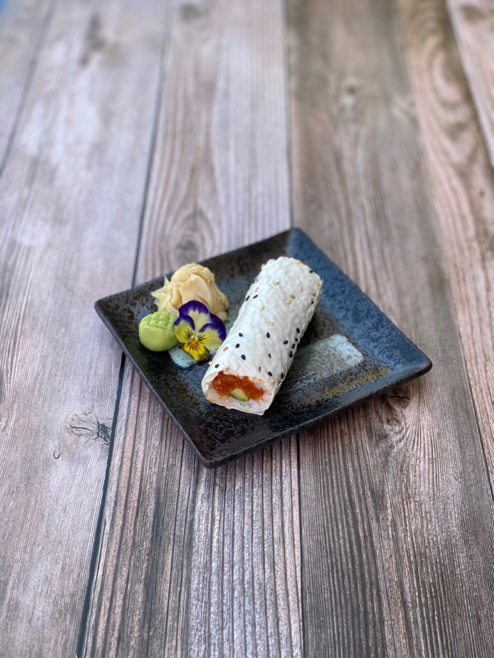 Spicy Tuna Hand Roll.