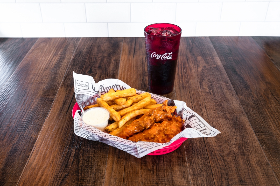 (2) Buffalo Tender Basket + Drink.