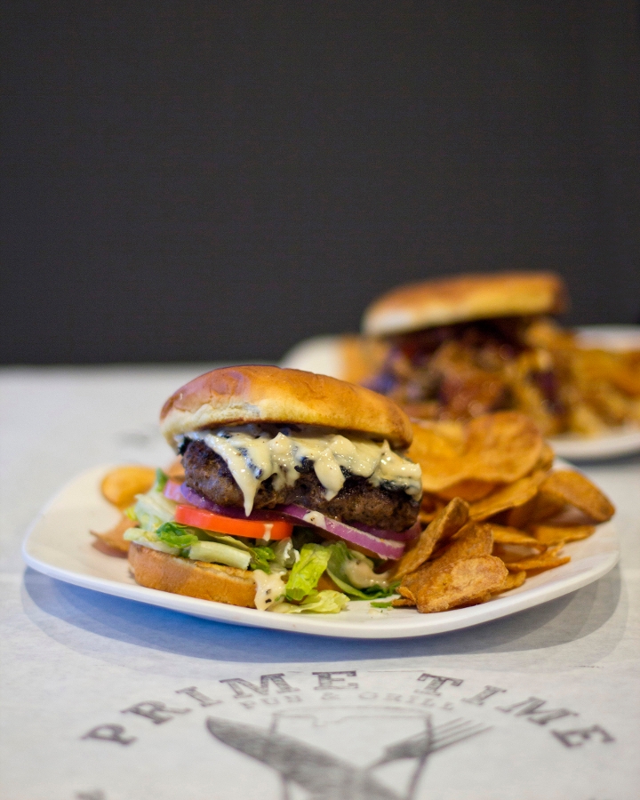 Mushroom and Swiss Burger.