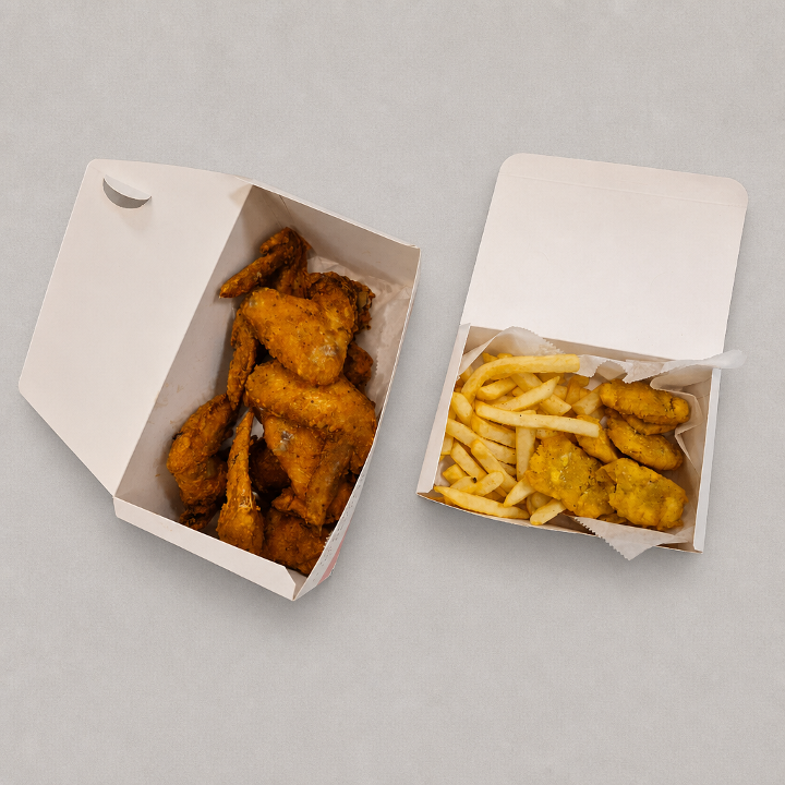 7 Pcs Wings With 2 Sides.