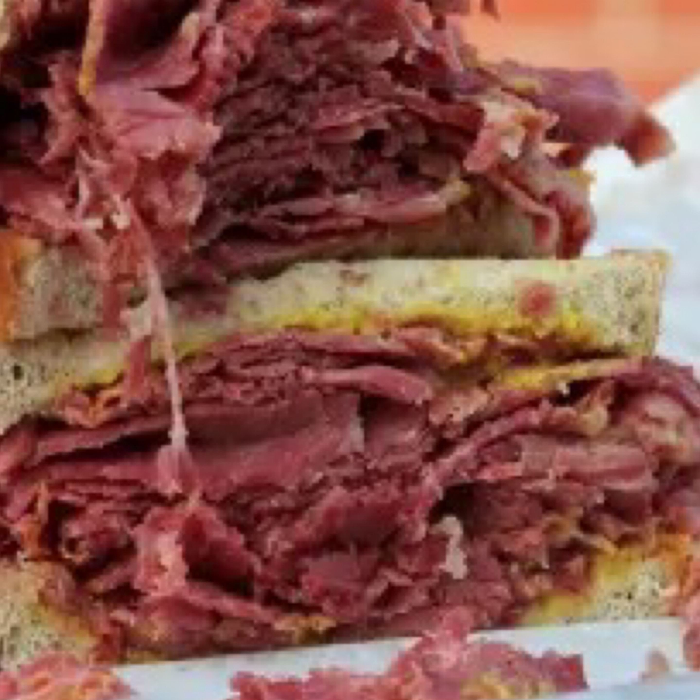Smoked Corned Beef Sandwich.