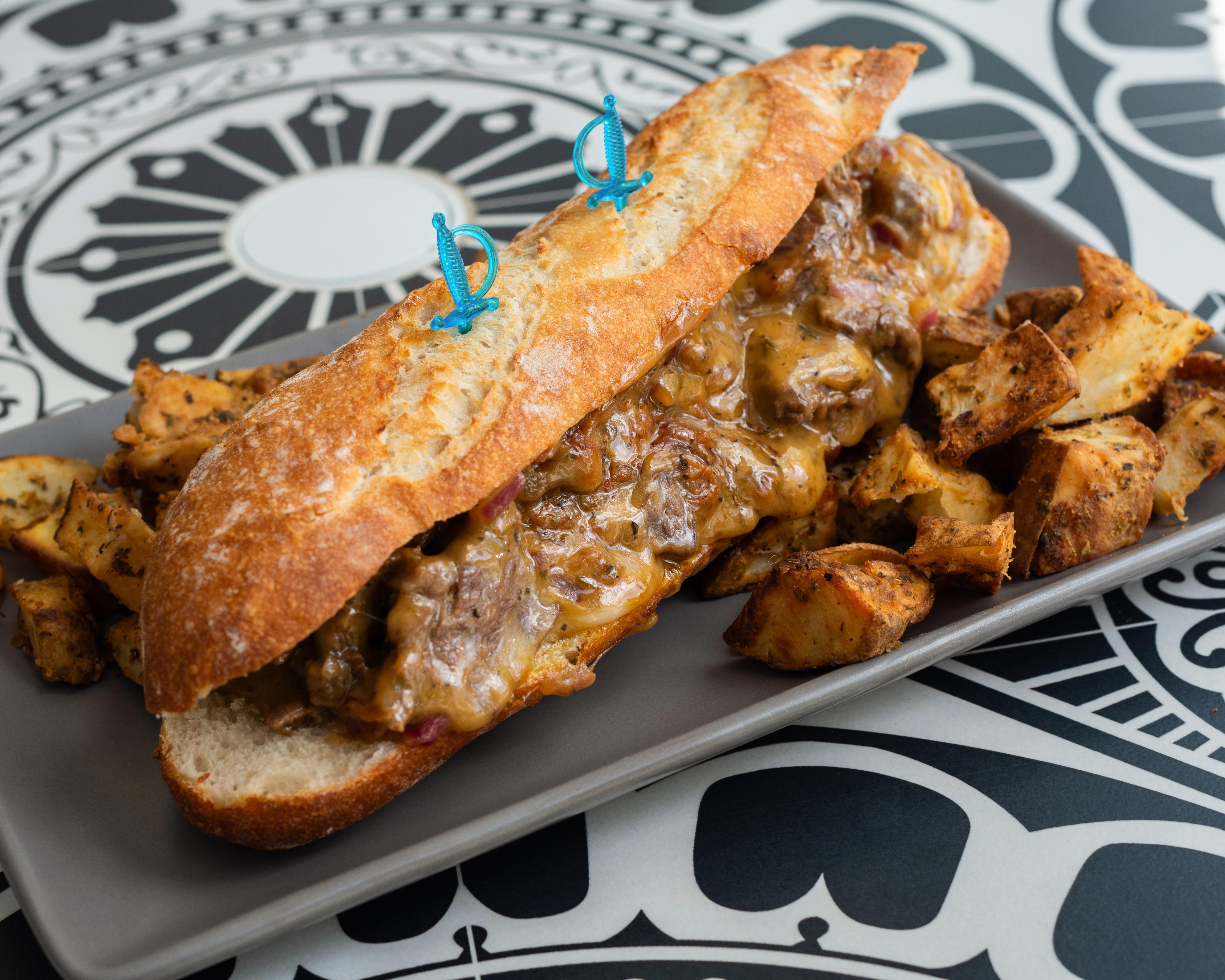 Steak ONIONS AND CHEESE.