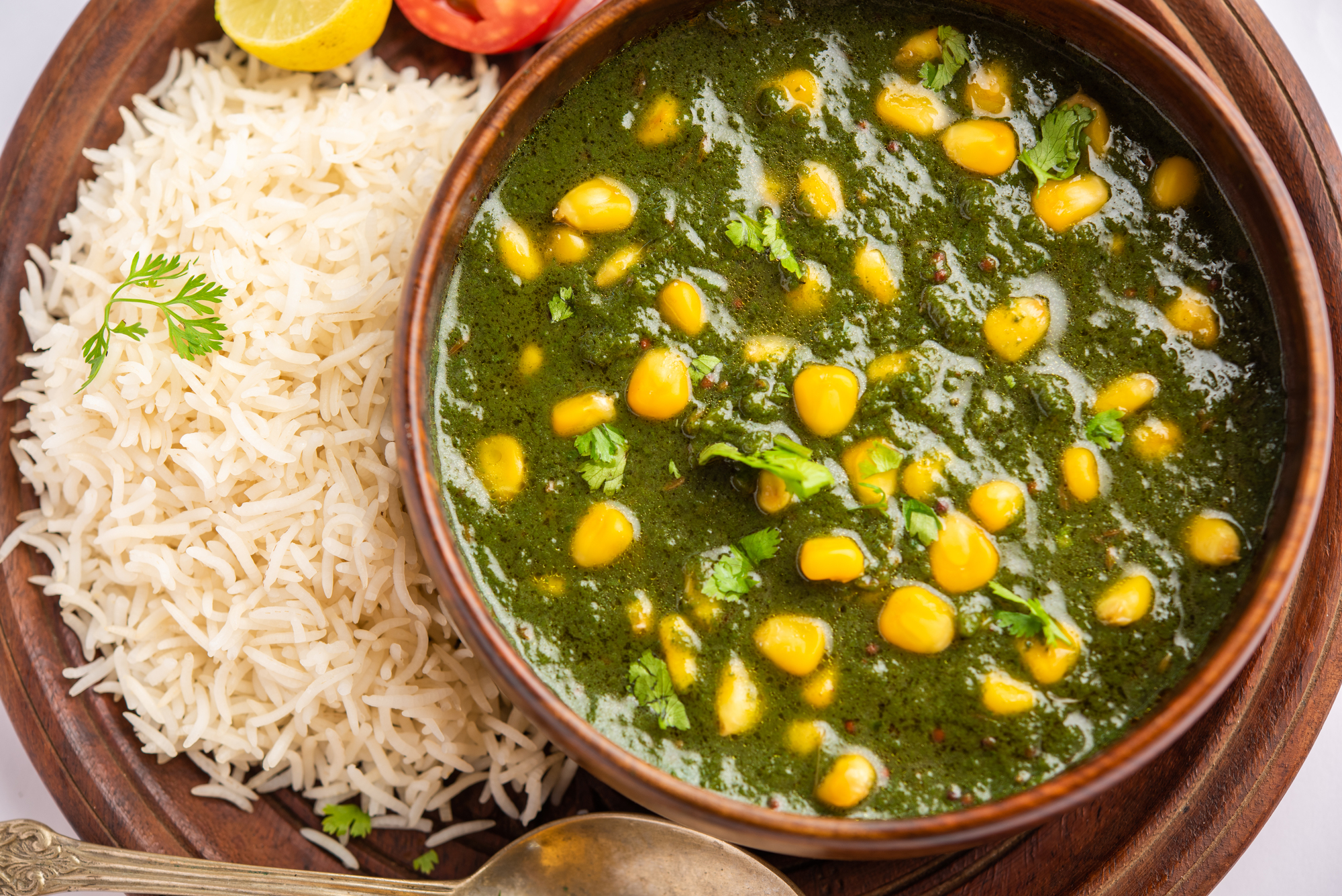 Lunch Channa Saag-  Gluten free.