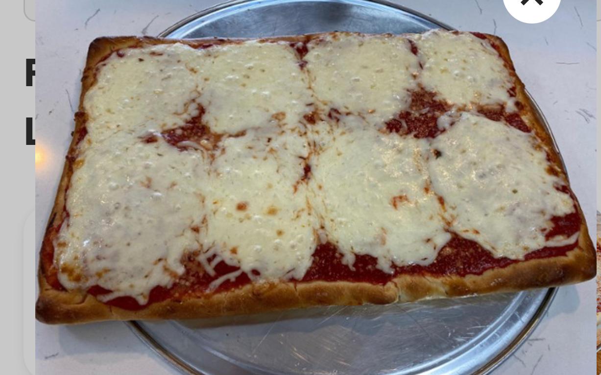Large 16" Sicilian Pizza.