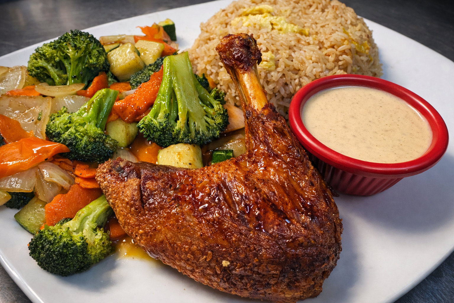 Hibachi Crispy Duck.