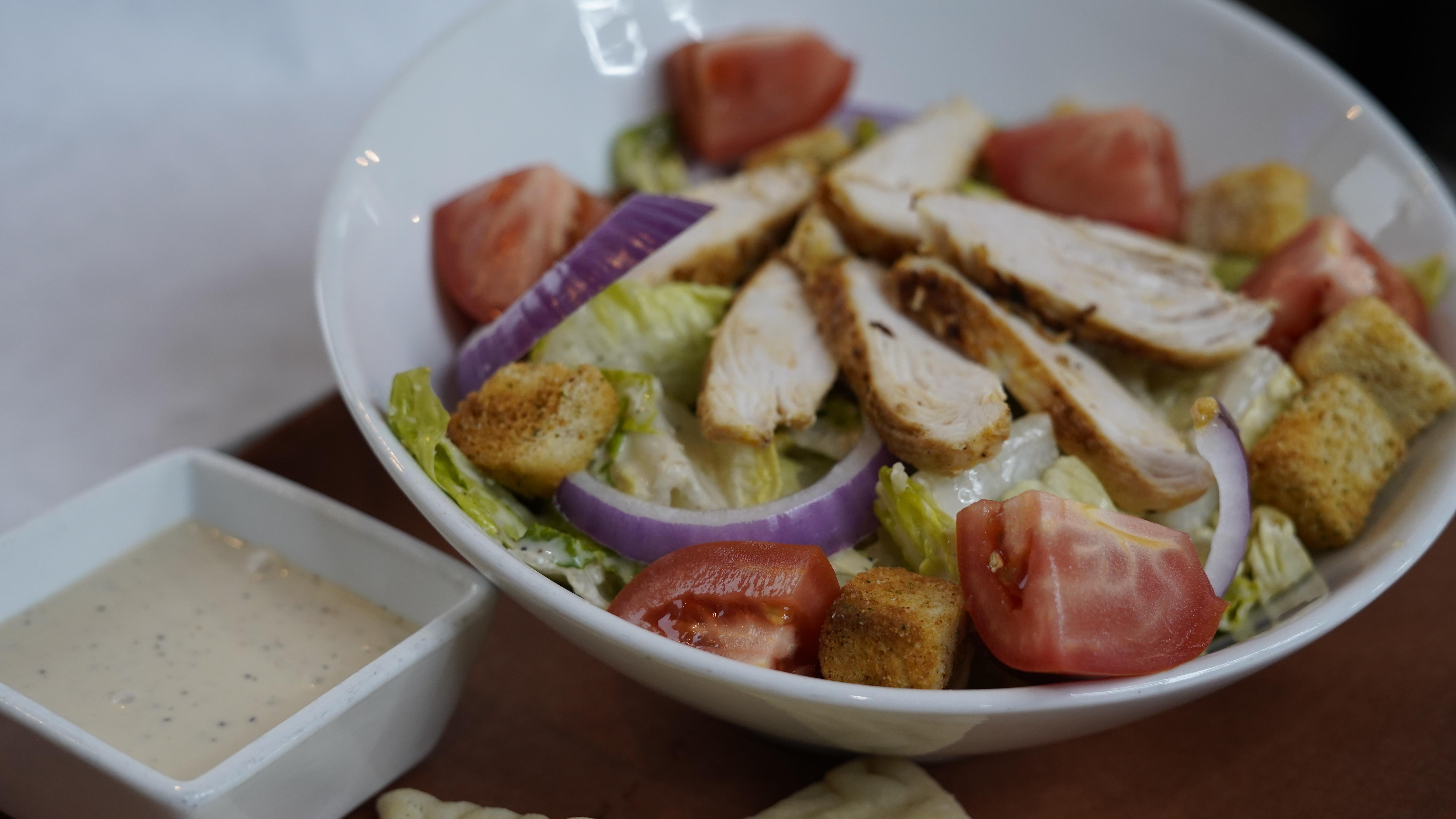 Chicken Caesar Salad.