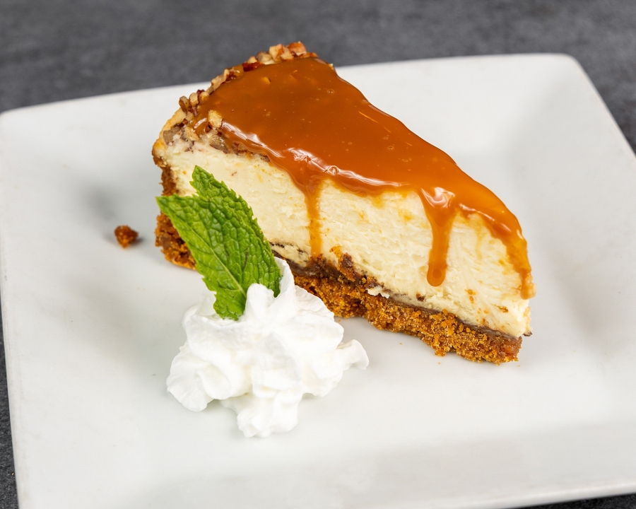 New York Turtle Cheesecake.