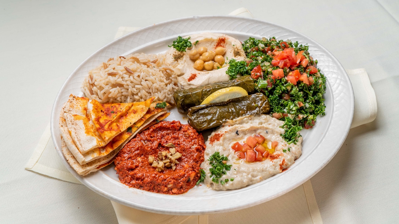 Vegetarian Delight Plate.