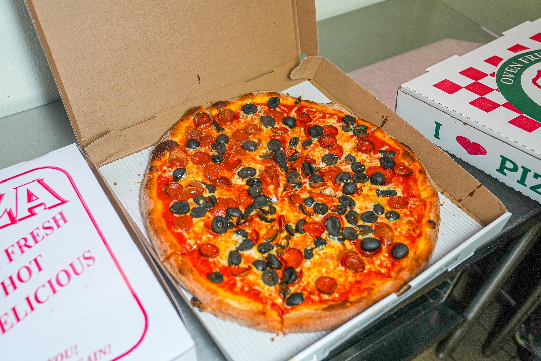 Sicilian Meat Lovers Pizza.