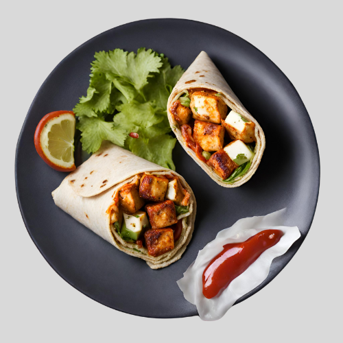 Twisted Tikka Wrap (Paneer).