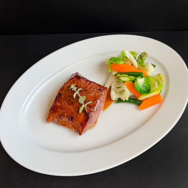 Baked Atlantic Salmon.