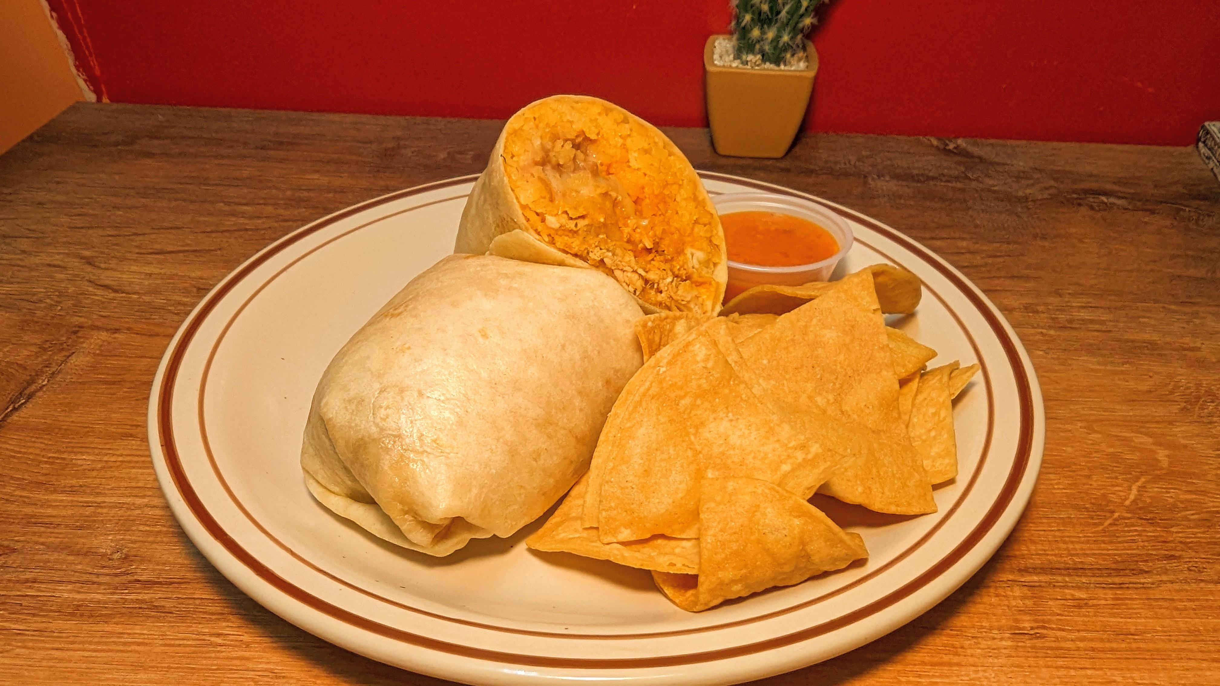 Mix burrito.