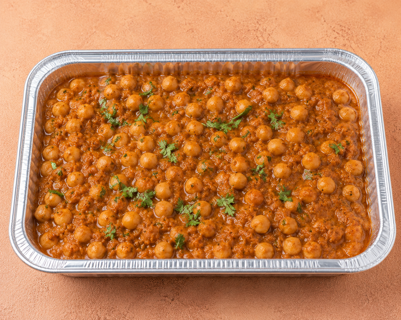 Half Tray Vegan Chana Masala.